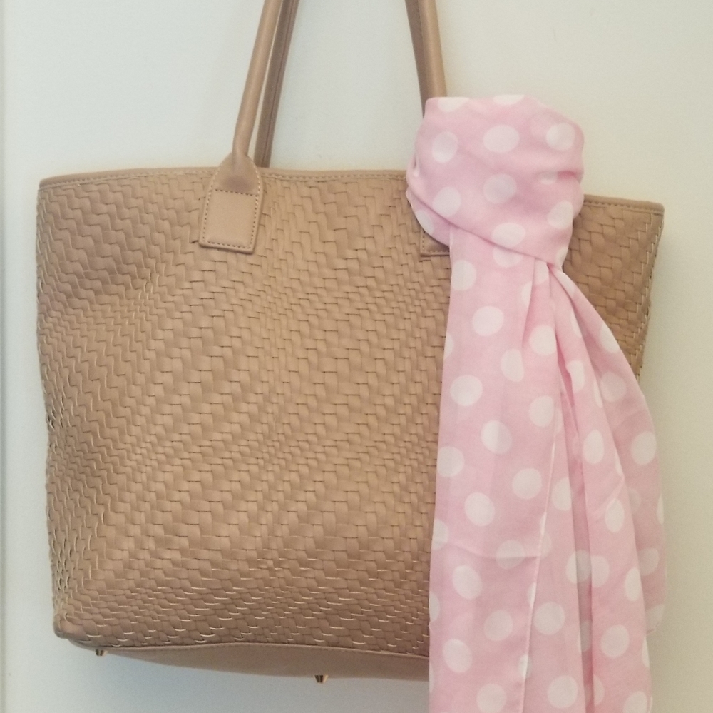 Deux Lux Summer Tote, Soft Lightweight Leather EUC